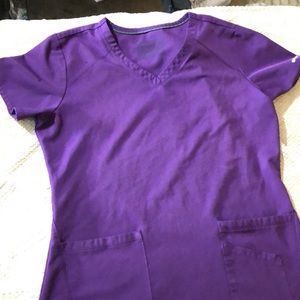 Eggplant scrub top